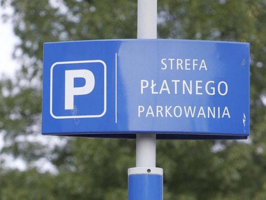 Tabliczka strefy płatnego parkowania