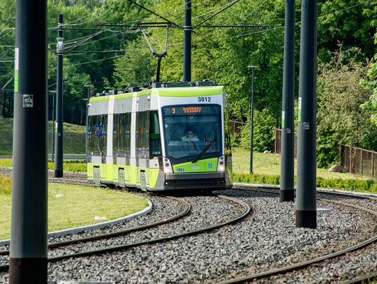 Na zdj. tramwaj w Olsztynie.