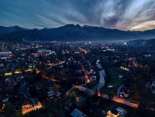 Zakopane nocą.