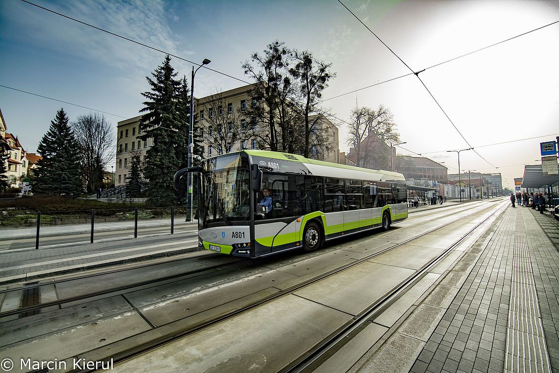 Na zdj. autobus miejski w Olsztynie.