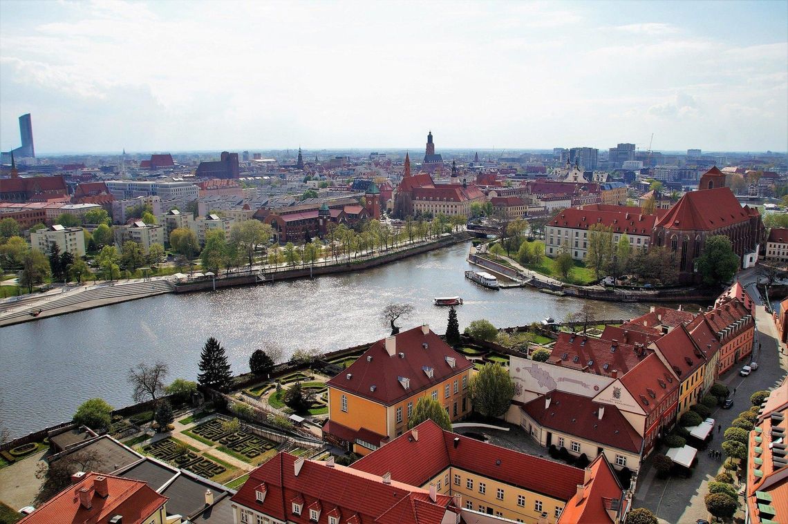 Panorama Wrocławia.