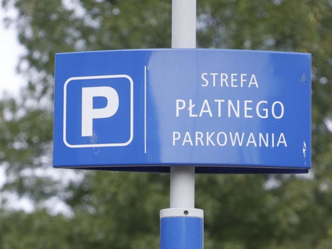 Tabliczka strefy płatnego parkowania