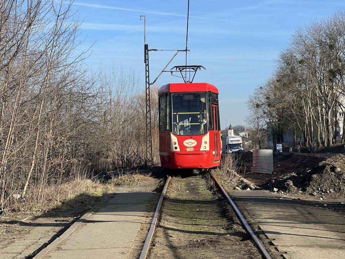 Tramwaj w Będzinie.