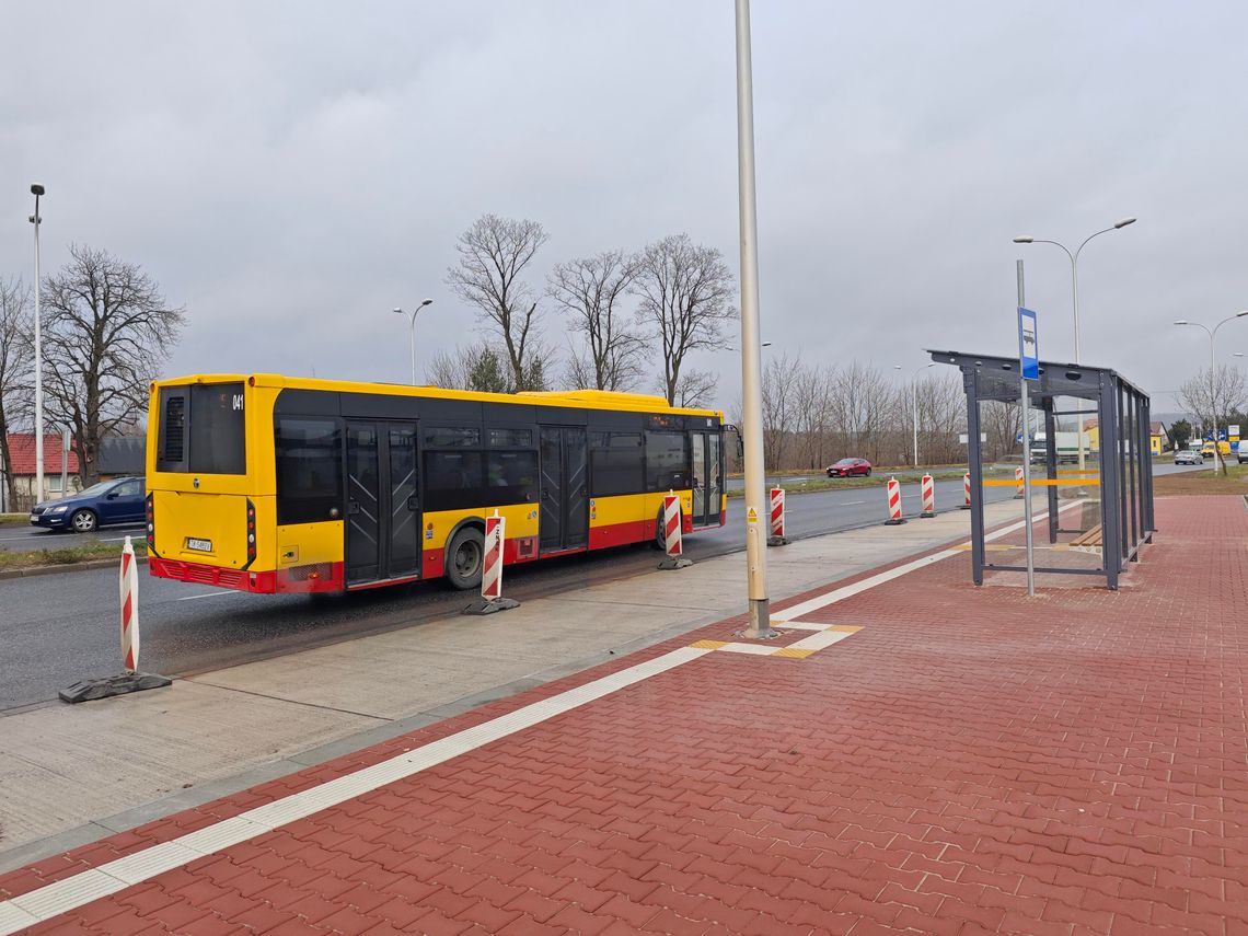 Nowy przystanek autobusowy w Kielcach.