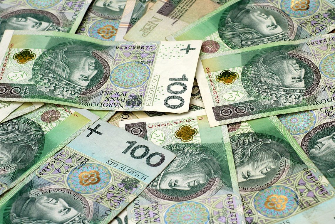 Na zdj. banknoty o nominale 100 zł.